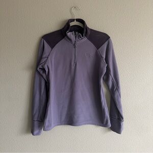 Mountain Hardwear Purple Fleece Quarter-Zip Pullover